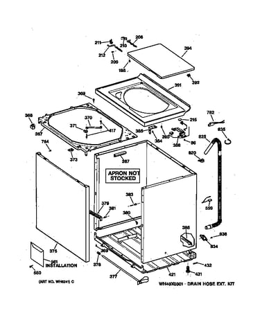Cabinet, cover & front panel