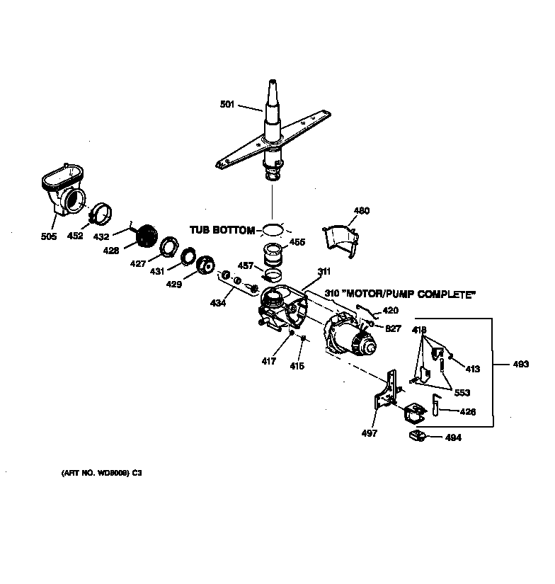 Motor-pump mechanism