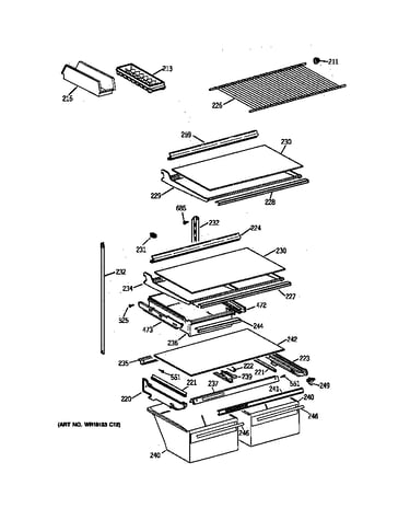 Shelf parts