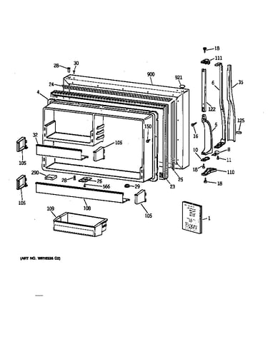 Freezer door