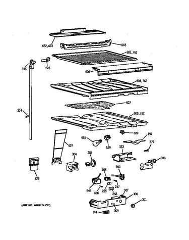 Compartment separator parts