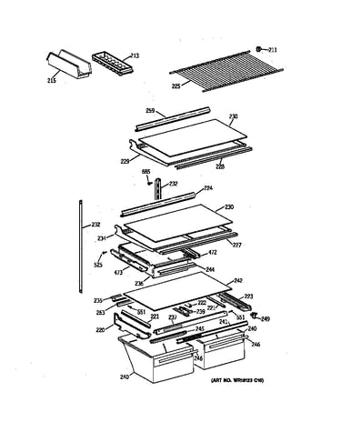 Shelf parts
