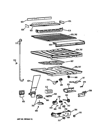Compartment separator parts