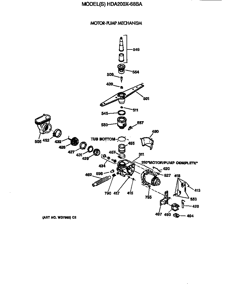 Motor-pump mechanism