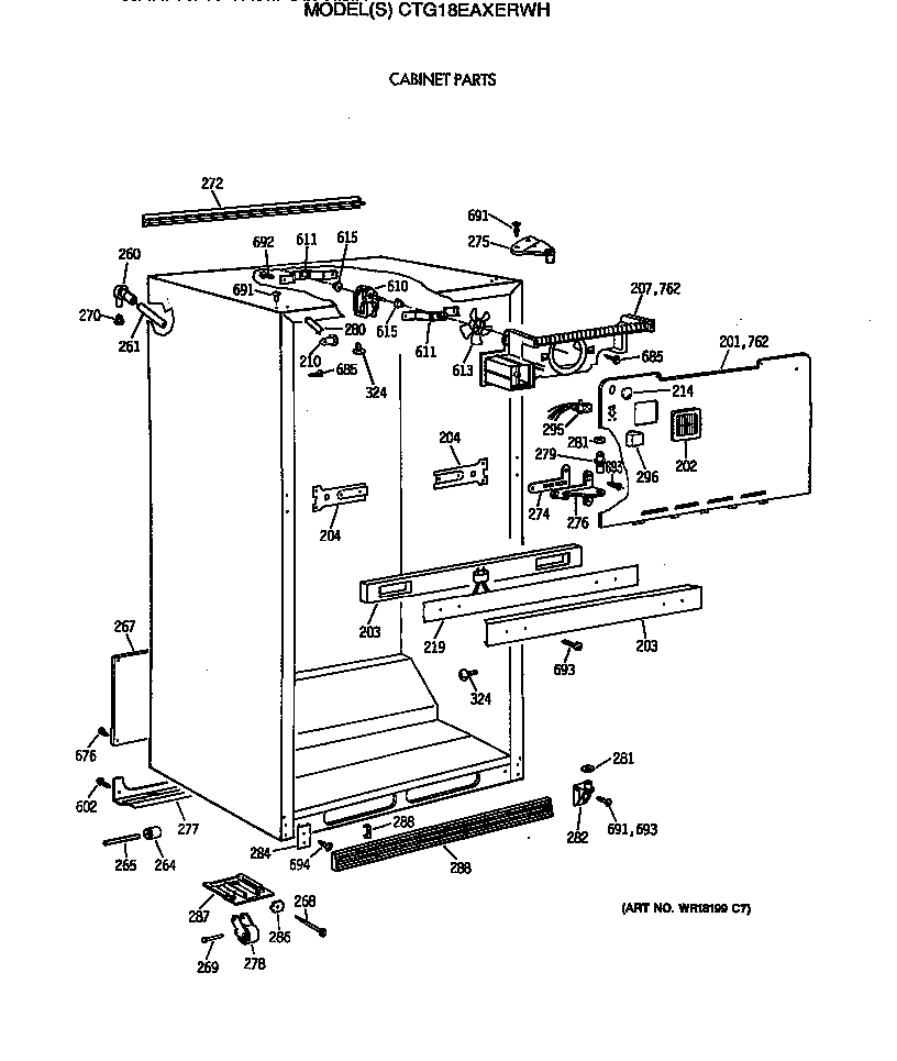 Cabinet parts