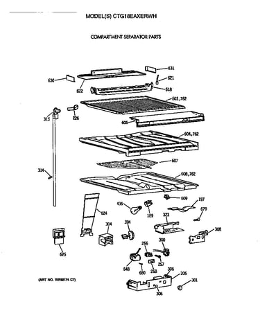 Compartment separator parts