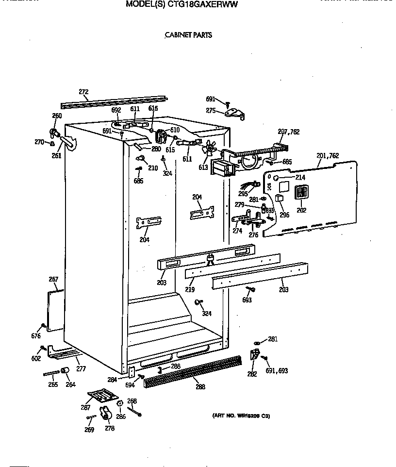 Cabinet parts