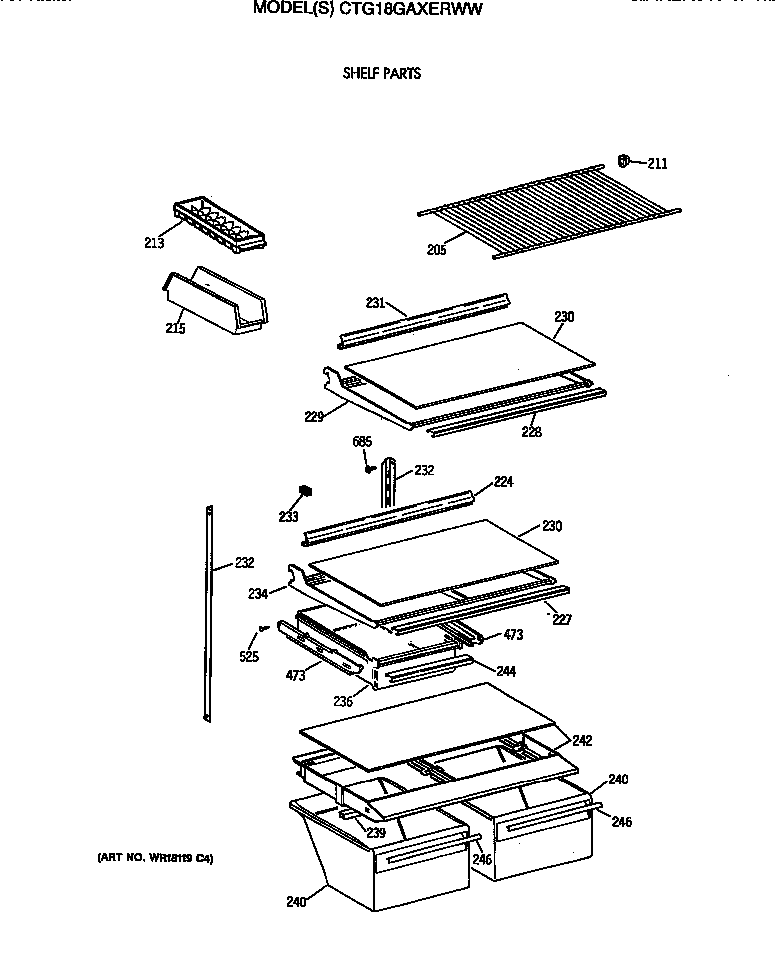 Shelf parts