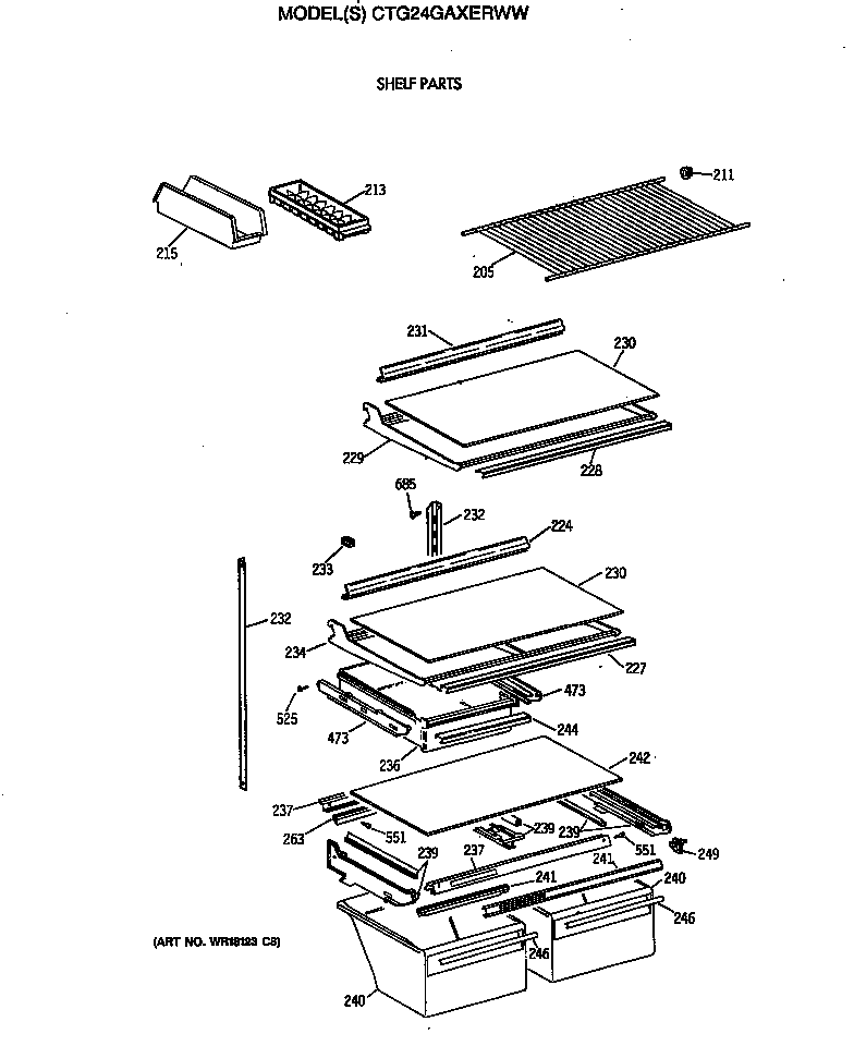 Shelf parts
