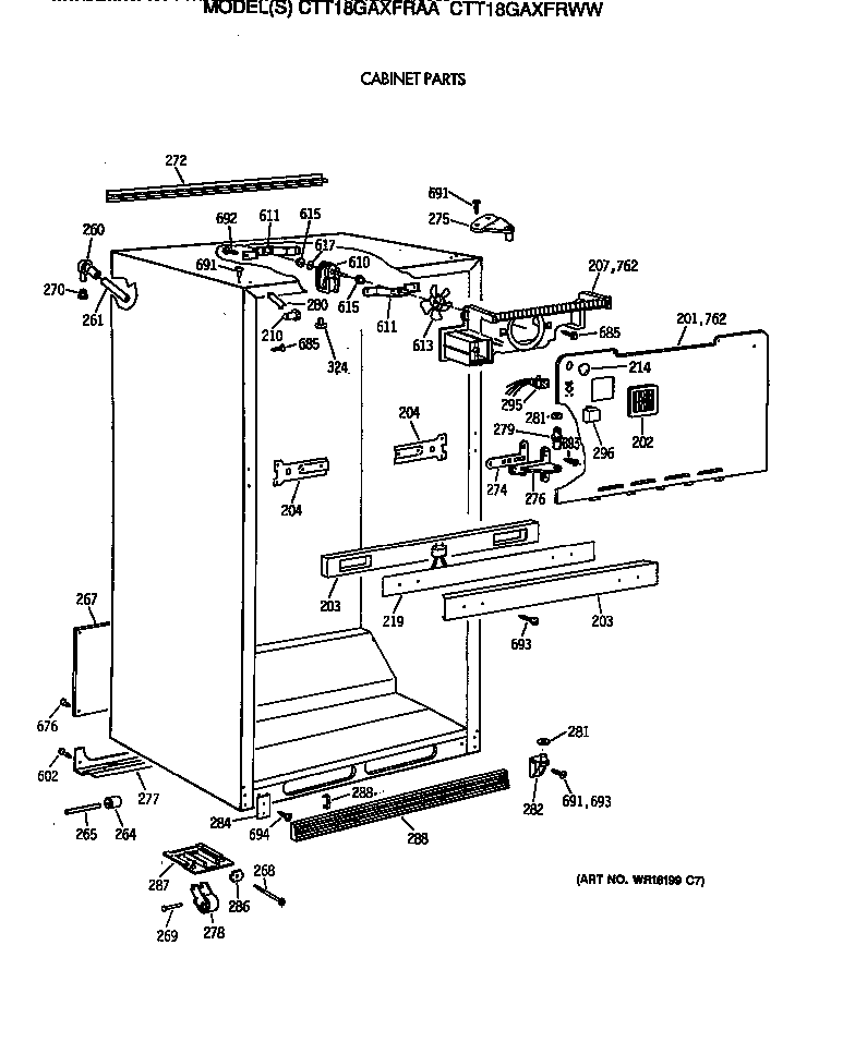 Cabinet parts
