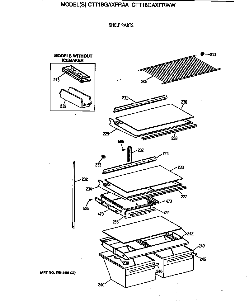 Shelf parts