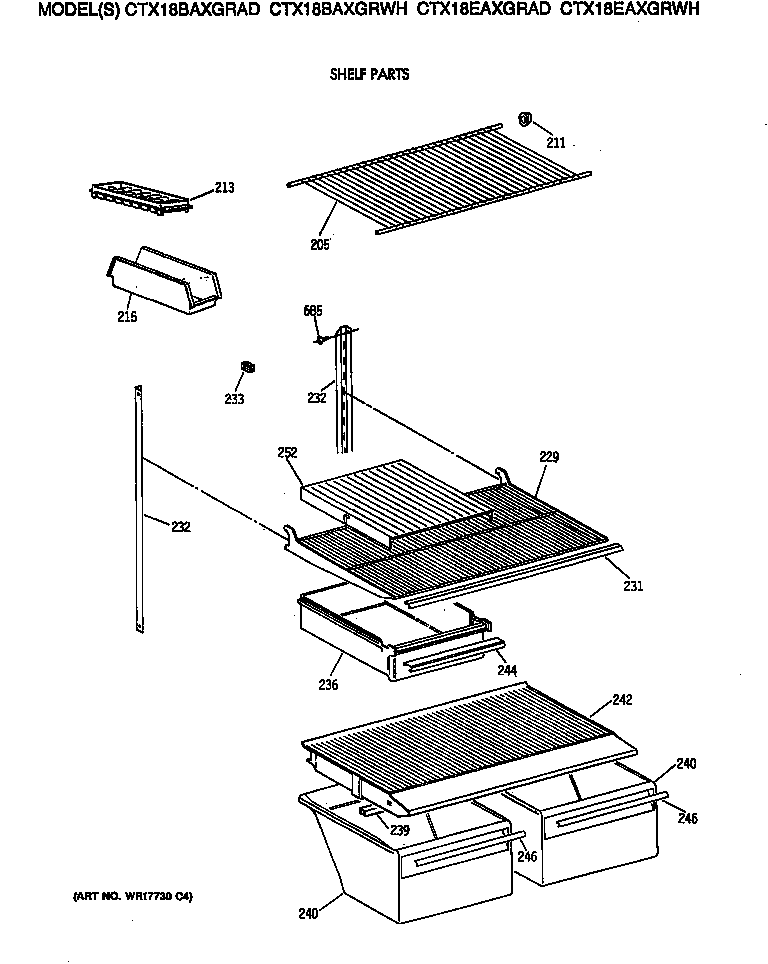 Shelf parts