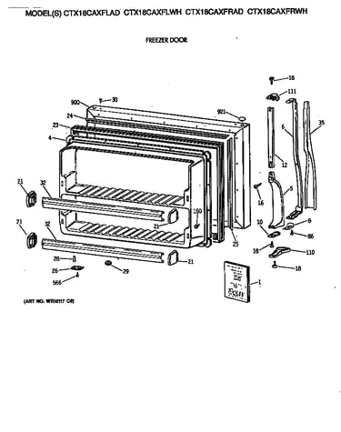 Freezer door