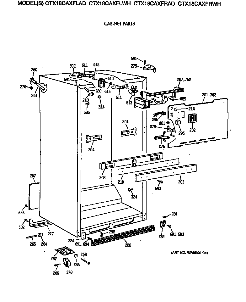 Cabinet parts