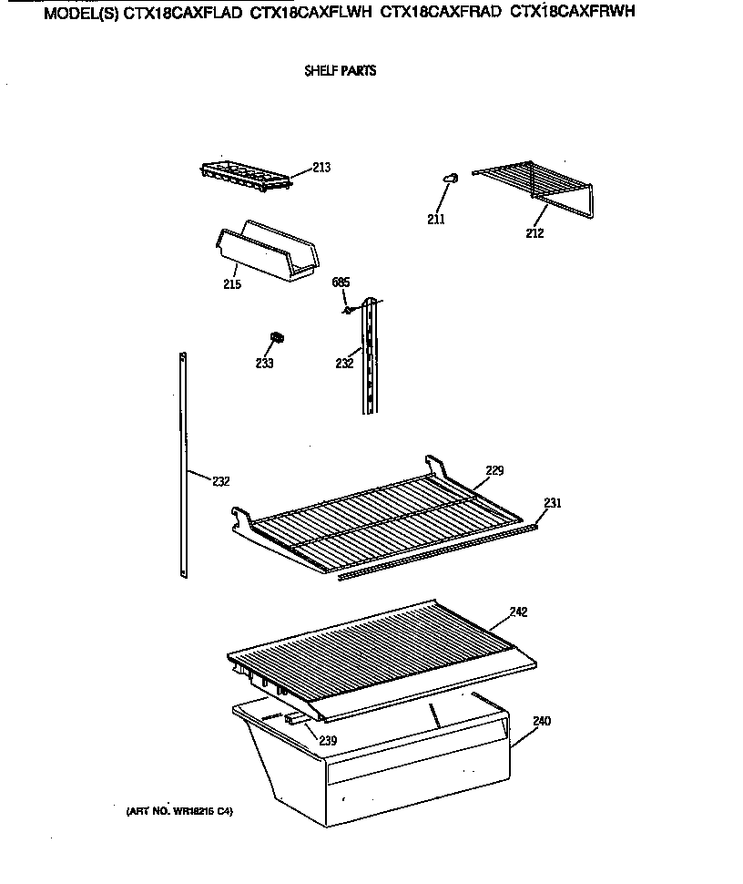 Shelf parts
