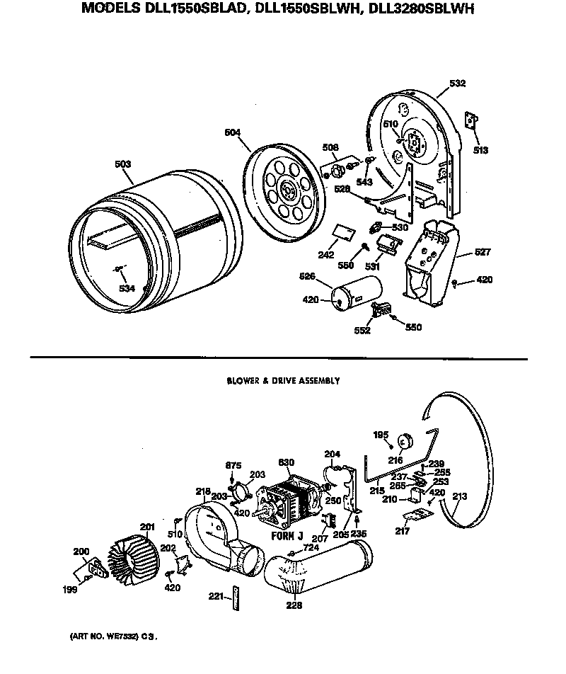 BLOWER & DRIVE ASSEMBLY