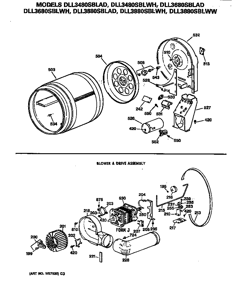 BLOWER & DRIVE ASSEMBLY