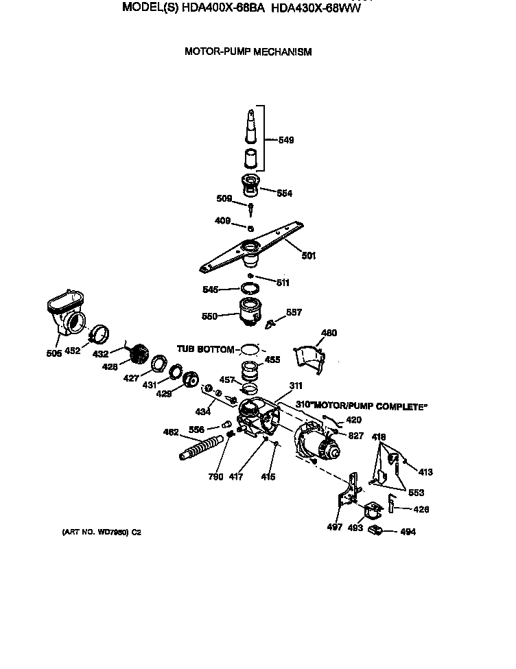 Motor-pump mechanism