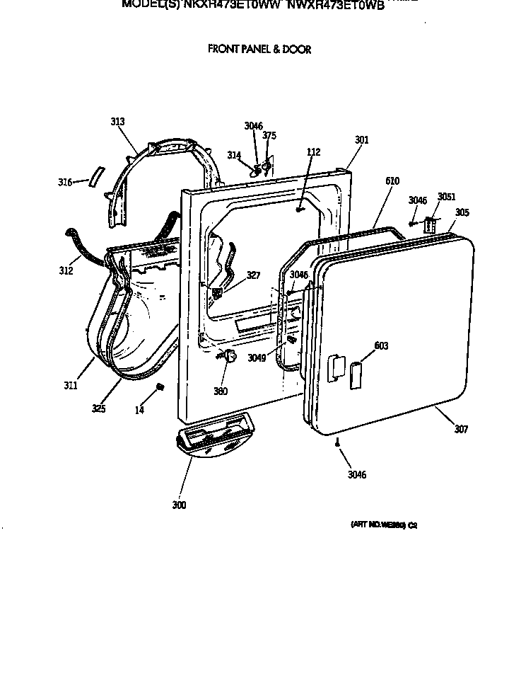 Front panel & door