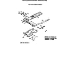 Hotpoint NKXR473GT0WW gas valve & burner assembly diagram