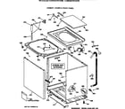 Hotpoint VJSR2070T2AB cabinet, cover & front panel diagram