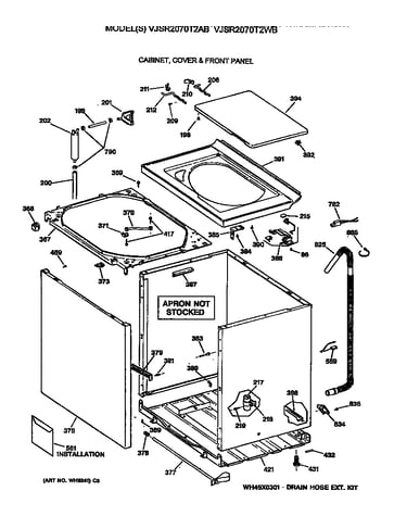 Cabinet, cover & front panel