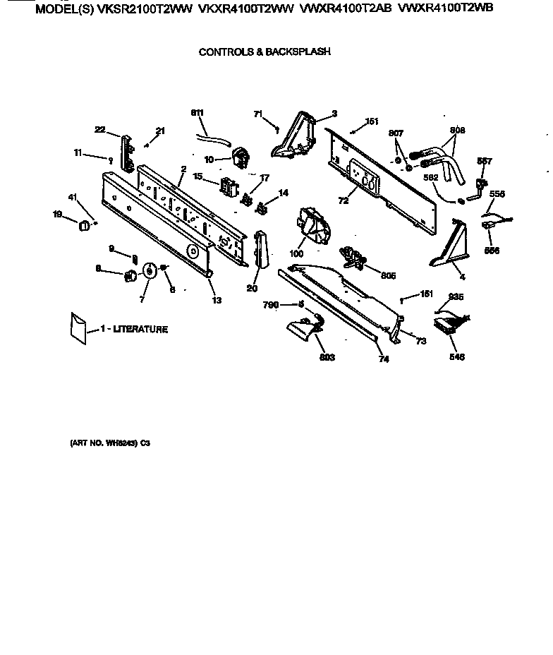 Controls & backsplash