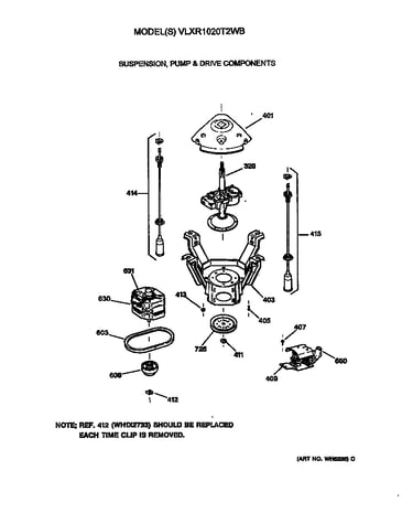 Suspension, pump & drive components