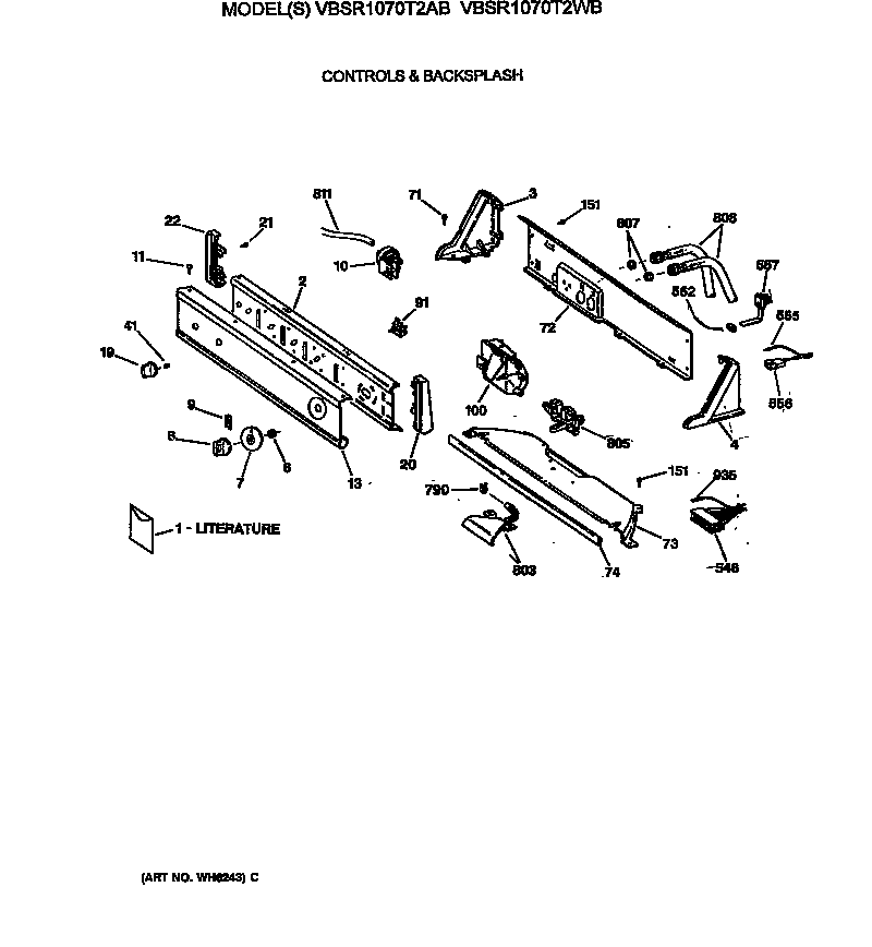 Controls & backsplash