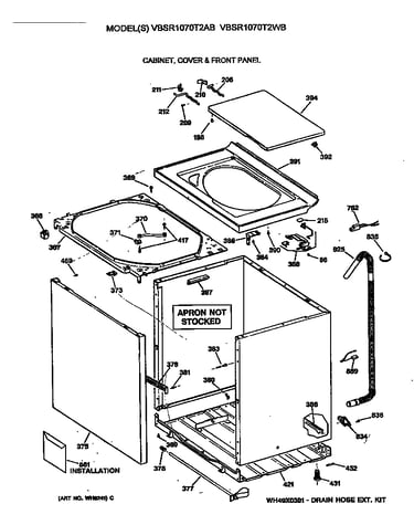 Cabinet, cover & front panel