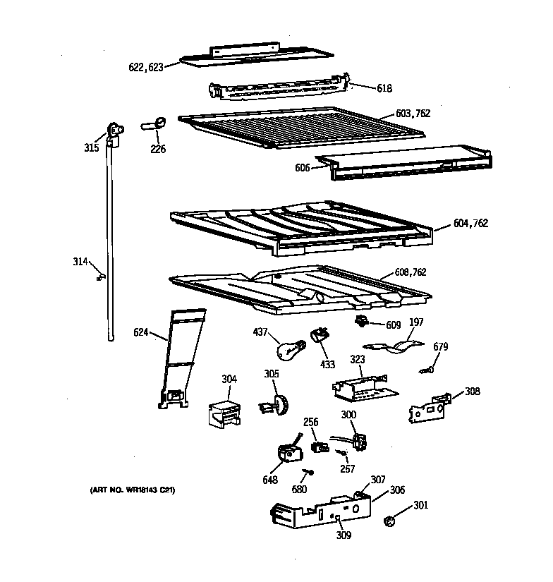 COMPARTMENT SEPARATOR PARTS