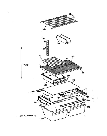 Shelf parts