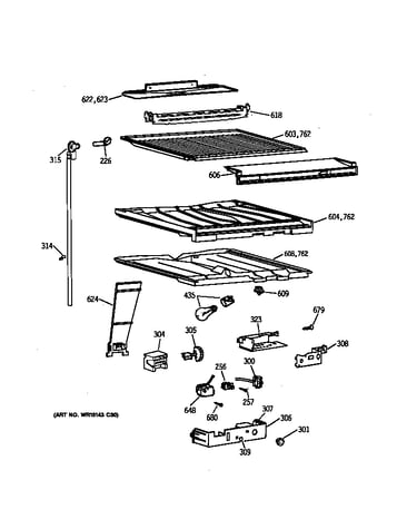 Compartment separator parts