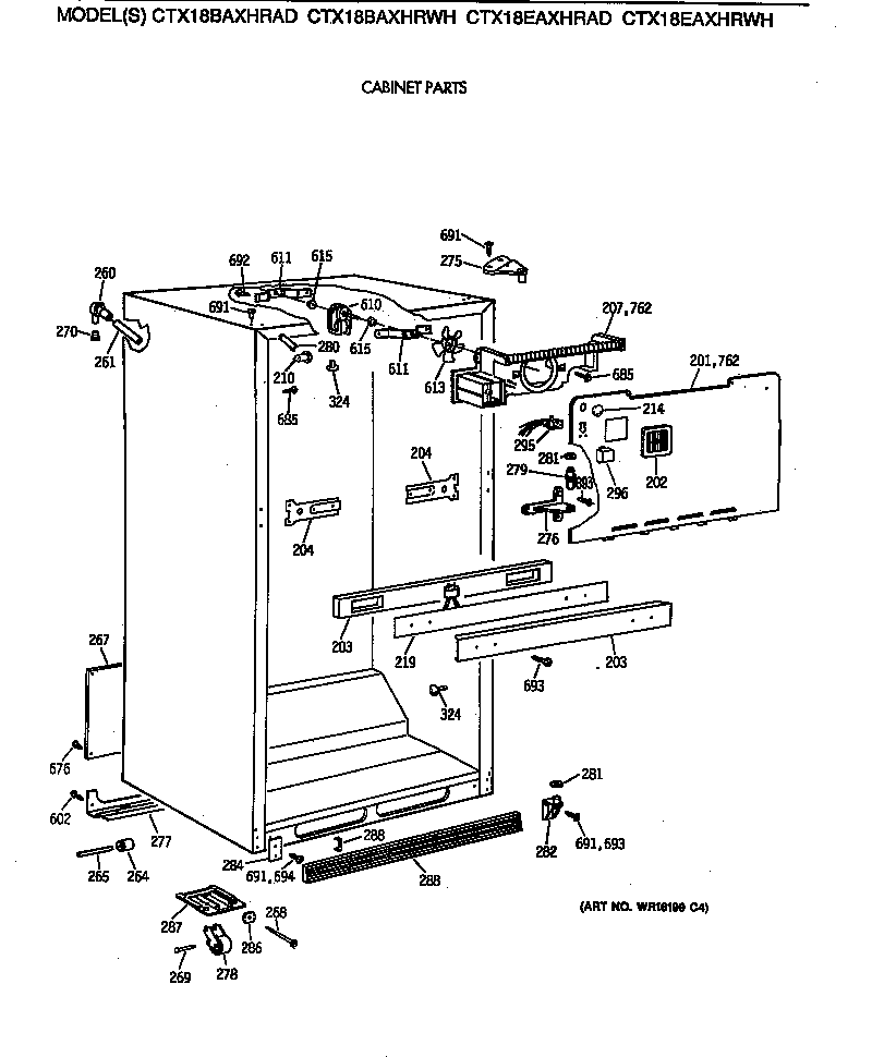 Cabinet parts