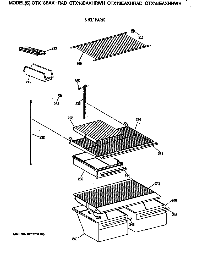 Shelf parts