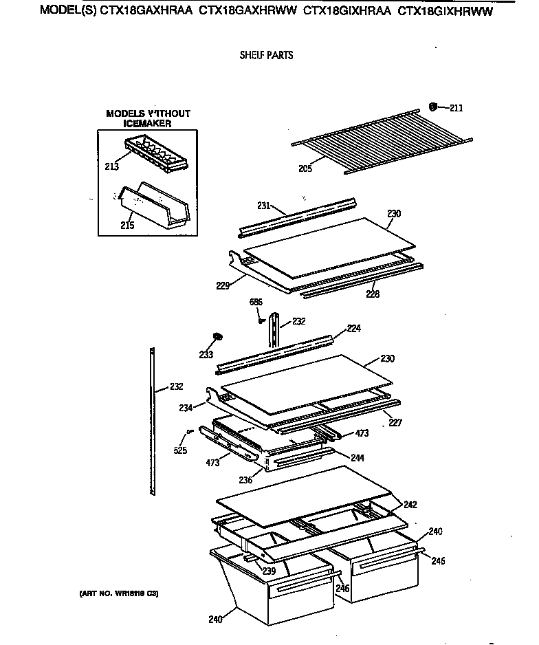 Shelf parts
