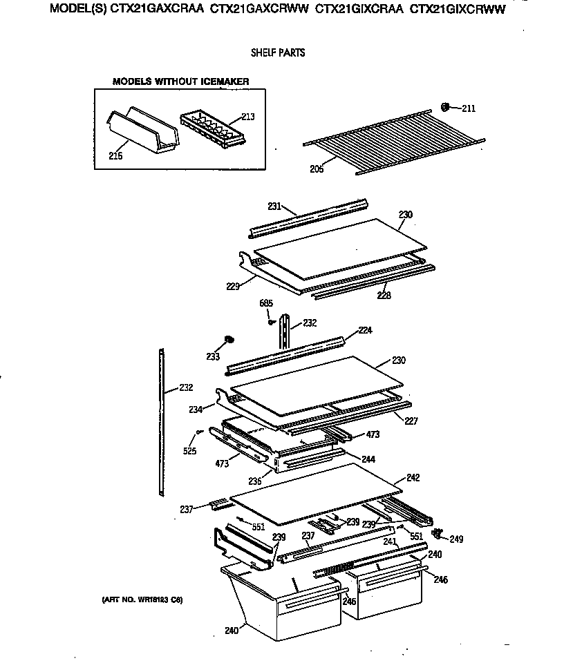 Shelf parts