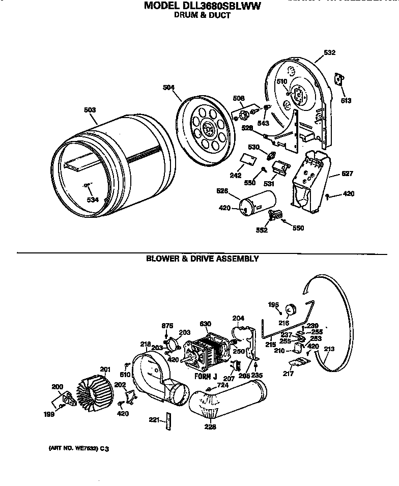 BLOWER & DRIVE ASSEMBLY