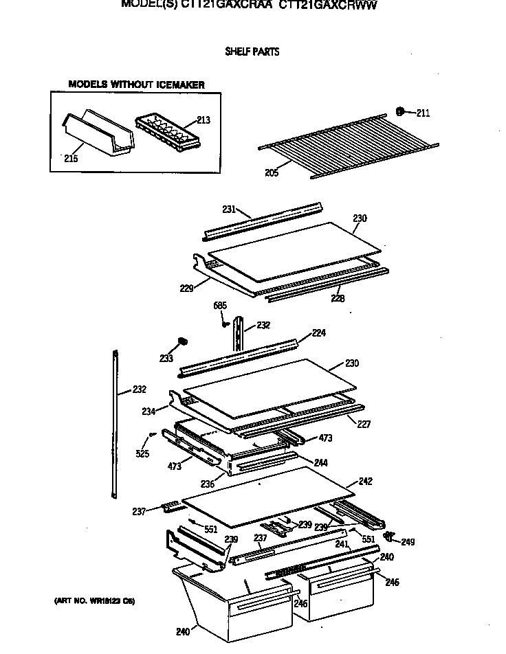 Shelf parts