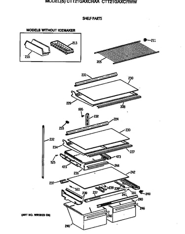 Shelf parts