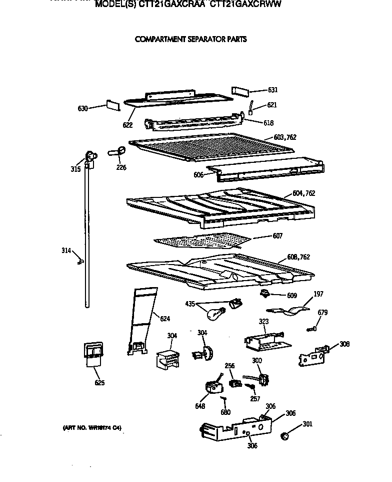 COMPARTMENT SEPARATOR PARTS