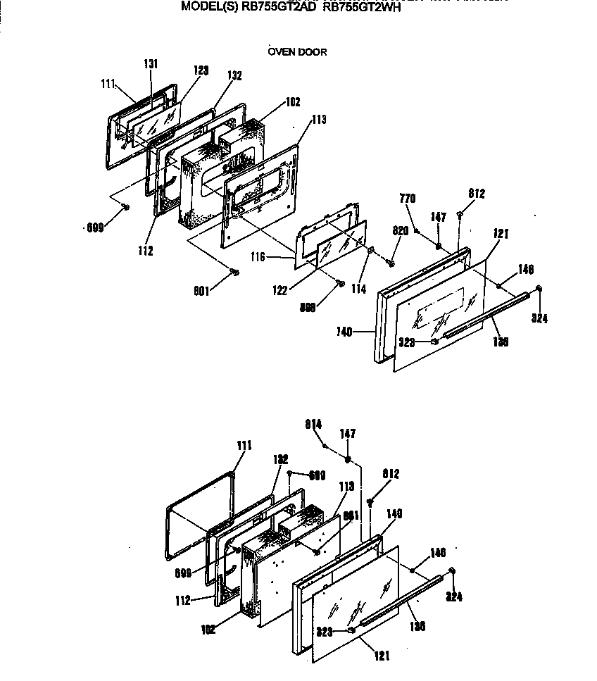Oven door