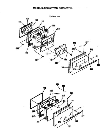 Oven door