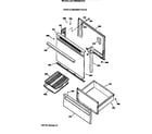 Hotpoint RB525GV2 door & drawer parts diagram