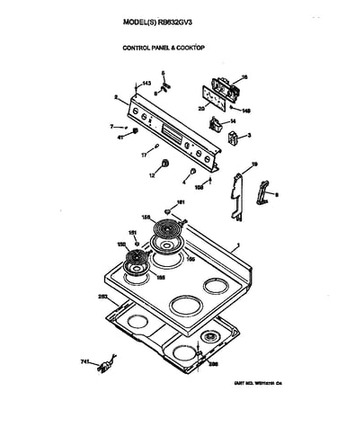 Control panel & cooktop