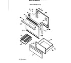 Hotpoint RB632GV3 door & drawer parts diagram