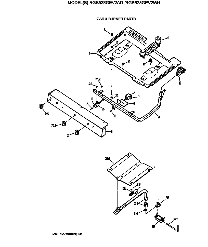 Gas & burner parts