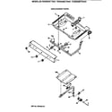 Hotpoint RGB526ET3WH gas & burner parts diagram