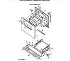 Hotpoint RGB528ET3WW door & drawer parts diagram