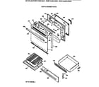 Hotpoint RGB744GEV2AD door & drawer parts diagram